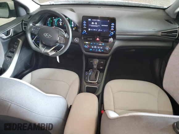2021 Hyundai Ioniq SE with VIN KMHC75LC0MU260811, listed as a Copart auction lot 82023644 with 83,366 mi miles and Salvage Title. Bid and sale history available at DreamBid. Image 8.