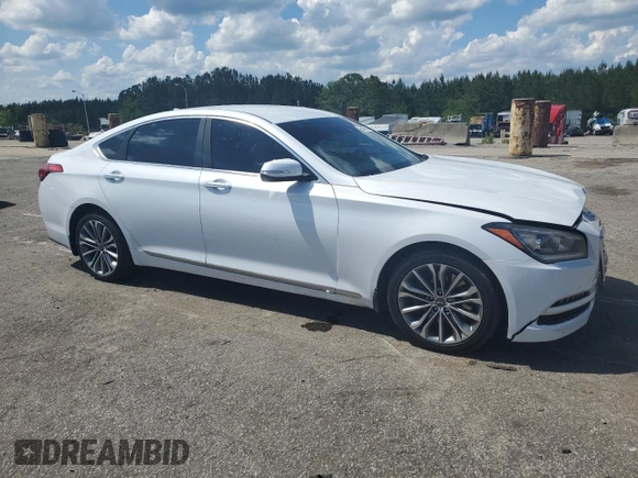 2017 Genesis G80 3.8L z VIN KMHGN4JE6HU210152, wystawiony jako Copart lot #56148105 z przebiegiem 114 821 mil mil oraz Szkoda całkowita • Salvage title. Historia ofert i sprzedaży dostępna na DreamBid. Obrazek 4.