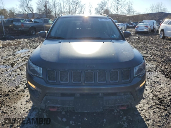 2019 Jeep Compass Trailhawk with VIN 3C4NJDDB5KT775860, listed as a Copart auction lot 48113695 with 76,091 mi miles and Salvage Title. Bid and sale history available at DreamBid. Image 5.