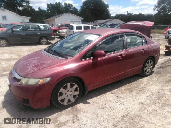 2009 Honda Civic LX z VIN 2HGFA165X9H501813, wystawiony jako IAAI lot #42182218 z przebiegiem 272 568 mil mil oraz . Historia ofert i sprzedaży dostępna na DreamBid. Obrazek 2.