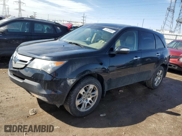 2009 Acura MDX with VIN 2HNYD28239H533973, listed as a Copart auction lot 49970585 with 176,591 mi miles and Salvage Title. Bid and sale history available at carsss.com. Image 1.