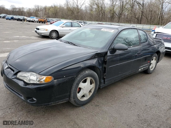 2000 Chevrolet Monte Carlo SS with VIN 2G1WX12K6Y9282312, listed as a Copart auction lot 53240085 with 176,145 mi miles and Salvage Title. Bid and sale history available at carsss.com. Image 1.