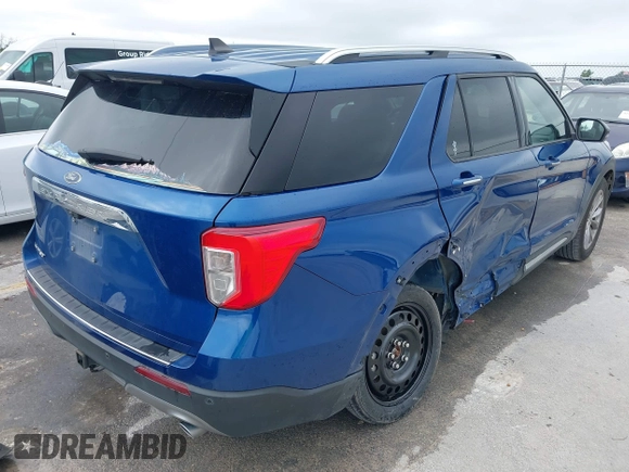 2022 Ford Explorer Limited z VIN 1FMSK7FH7NGB57172, wystawiony jako IAAI lot #42155845 z przebiegiem 51 000 mil mil oraz . Historia ofert i sprzedaży dostępna na DreamBid. Obrazek 4.