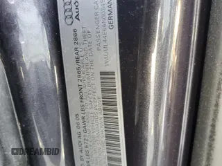 2006 Audi A8 4.2L with VIN WAUML44E56N005452, listed as a Copart auction lot 45967765 with 175,697 mi miles and Salvage title. Bid and sale history available at DreamBid. Image 12.