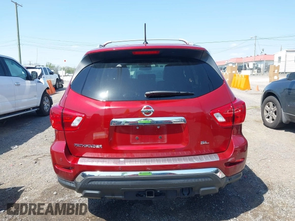 2018 Nissan Pathfinder SL with VIN 5N1DR2MN4JC665214, listed as a IAAI auction lot 41970395 with 183,111 mi miles. Bid and sale history available at carsss.com. Image 16.
