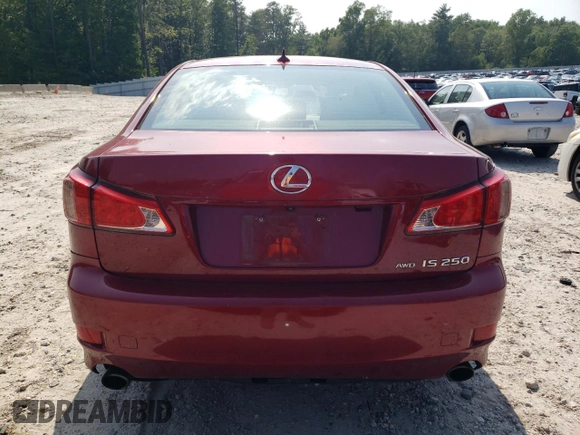 2012 Lexus IS 250 z VIN JTHCF5C26C5052793, wystawiony jako Copart lot #60808425 z przebiegiem 158 488 mil mil oraz Czysty tytuł • Clean title. Historia ofert i sprzedaży dostępna na DreamBid. Obrazek 6.