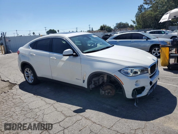 2016 BMW X6 sDrive35i with VIN 5UXKU0C55G0F92740, listed as a Copart auction lot 65639533 with 84,708 mi miles. Bid and sale history available at carsss.com. Image 4.