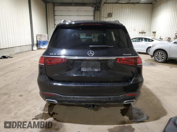 2020 Mercedes-Benz GLS 450 with VIN 4JGFF5KE9LA083422, listed as a Copart auction lot 54177924 with 98,594 mi miles and Salvage Title. Bid and sale history available at DreamBid. Image 6.