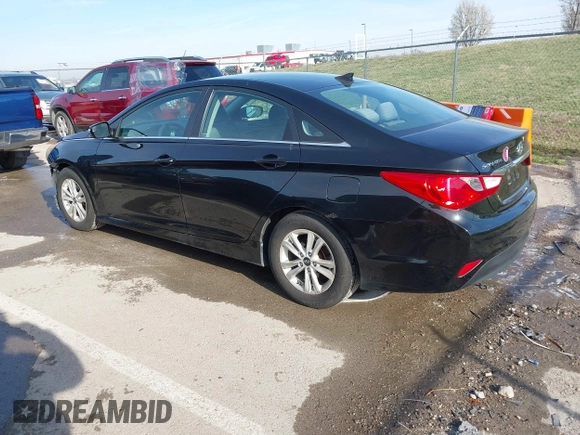 2014 Hyundai Sonata GLS with VIN 5NPEB4AC0EH930779, listed as a IAAI auction lot 41844886 with 116,457 mi miles and . Bid and sale history available at carsss.com. Image 3.