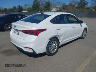 2022 Hyundai Accent SE with VIN 3KPC24A61NE178497, listed as a IAAI auction lot 41814752 with 21,267 mi miles. Bid and sale history available at carsss.com. Image 4.