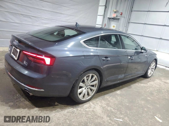 2018 Audi A5 Sportback Premium Plus z VIN WAUBNCF59JA054193, wystawiony jako Copart lot #50825495 z przebiegiem 80 307 mil mil oraz Szkoda całkowita • Salvage title. Historia ofert i sprzedaży dostępna na DreamBid. Obrazek 3.