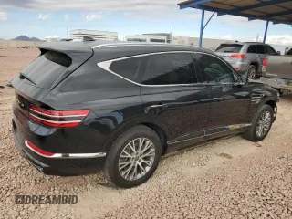 2021 Genesis GV80 with VIN KMUHBDSB8MU041121, listed as a Copart auction lot 45007065 with 55,347 mi miles and Salvage Title. Bid and sale history available at carsss.com. Image 3.