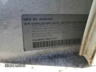 2016 Audi A4 Premium with VIN WAUBFAFL7GN013787, listed as a Copart auction lot 44572705 with 97,494 mi miles and Salvage Title. Bid and sale history available at carsss.com. Image 12.