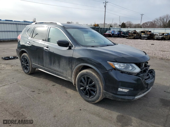 2017 Nissan Rogue SL with VIN 5N1AT2MV4HC739178, listed as a Copart auction lot 51802155 with 84,551 mi miles and Salvage Title. Bid and sale history available at carsss.com. Image 4.