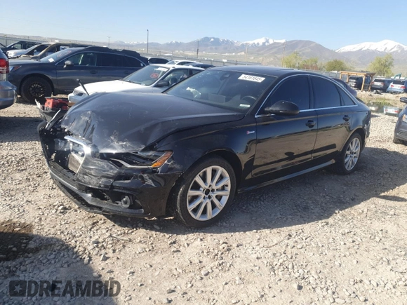 2013 Audi A6 Prestige with VIN WAUHGAFC8DN006754, listed as a Copart auction lot 56492235 with 164,218 mi miles and Salvage title. Bid and sale history available at DreamBid. Image 1.