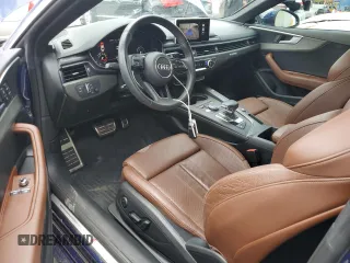 2018 Audi A5 Premium Plus with VIN WAUTNAF5XJA135051, listed as a Copart auction lot 55490655 with 28,152 mi miles and Salvage Title. Bid and sale history available at DreamBid. Image 8.