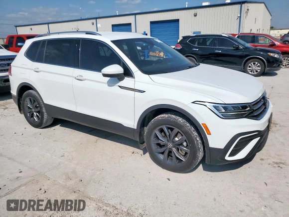 2022 Volkswagen Tiguan SE with VIN 3VV3B7AX8NM162220, listed as a Copart auction lot 52112375 with 44,315 mi miles and Clean title. Bid and sale history available at DreamBid. Image 4.