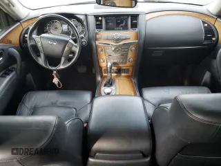 2012 Infiniti QX56 7-passenger with VIN JN8AZ2NE2C9017865, listed as a Copart auction lot 78728014 with 184,377 mi miles and Salvage Title. Bid and sale history available at carsss.com. Image 8.