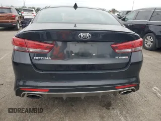 2018 Kia Optima SX with VIN 5XXGW4L2XJG224863, listed as a Copart auction lot 58701575 with 79,673 mi miles and Salvage title. Bid and sale history available at DreamBid. Image 6.