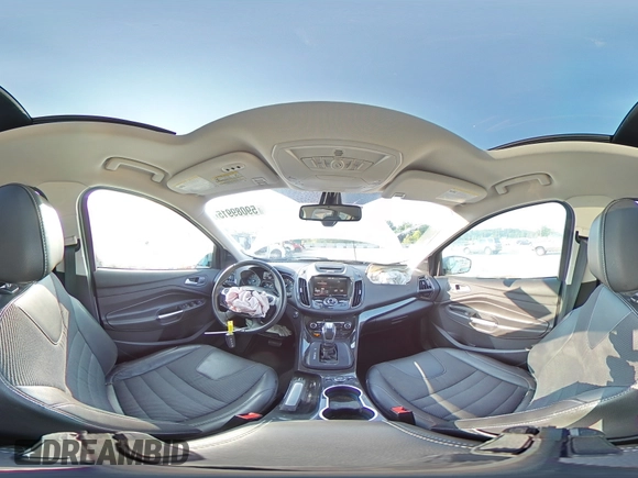 2015 Ford Escape Titanium with VIN 1FMCU9J92FUC09093, listed as a Copart auction lot 59089915 with 62,382 mi miles and Non repairable. Bid and sale history available at DreamBid. Image 14.