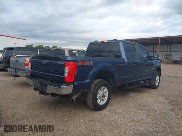 2020 Ford Super Duty F-250 SRW XL with VIN 1FT7W2BN5LED21041, listed as a IAAI auction lot 42179154 with 280,996 mi miles. Bid and sale history available at carsss.com. Image 4.