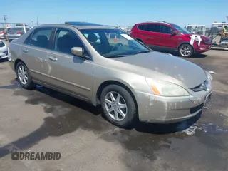 2003 Honda Accord EX z VIN 1HGCM66523A023920, wystawiony jako IAAI lot #42339108 z przebiegiem 165 553 mil mil oraz . Historia ofert i sprzedaży dostępna na DreamBid. Obrazek 1.