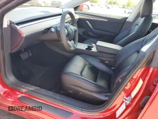 2023 Tesla Model 3 with VIN 5YJ3E1EAXPF598079, listed as a Copart auction lot 55199405 with Not provided miles and Salvage title. Bid and sale history available at DreamBid. Image 7.