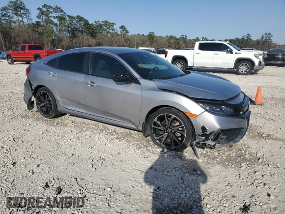 2019 Honda Civic Sport with VIN 2HGFC2F81KH603940, listed as a Copart auction lot 47773335 with 30,466 mi miles and Clean Title. Bid and sale history available at DreamBid. Image 4.