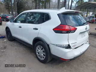 2017 Nissan Rogue SV with VIN KNMAT2MT1HP567364, listed as a IAAI auction lot 41666054 with 201,231 mi miles. Bid and sale history available at carsss.com. Image 3.