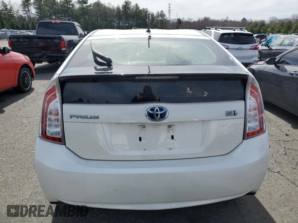 2013 Toyota Prius One with VIN JTDKN3DU1D5550647, listed as a Copart auction lot 49250345 with 129,714 mi miles and Salvage Title. Bid and sale history available at carsss.com. Image 6.
