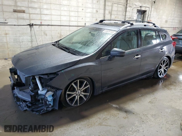 2018 Subaru Impreza Limited z VIN 4S3GTAU60J3703821, wystawiony jako Copart lot #59809195 z przebiegiem 125 912 mil mil oraz Szkoda całkowita • Salvage title. Historia ofert i sprzedaży dostępna na DreamBid. Obrazek 1.