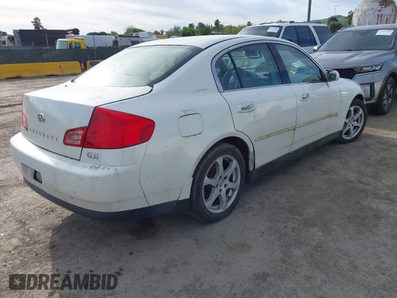 2004 Infiniti G35 w/Leather with VIN JNKCV51E84M616564, listed as a IAAI auction lot 42014090 with 263,105 mi miles and . Bid and sale history available at DreamBid. Image 4.