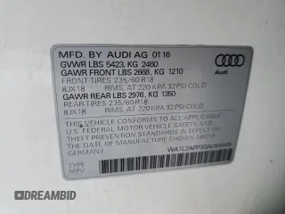 2016 Audi Q5 Premium Plus with VIN WA1L2AFP3GA099445, listed as a Copart auction lot 44722645 with 90,138 mi miles and Salvage Title. Bid and sale history available at carsss.com. Image 13.
