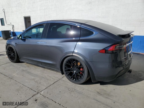 2017 Tesla Model X P100D with VIN 5YJXCBE49HF051782, listed as a Copart auction lot 52768944 with NaN miles and Salvage Title. Bid and sale history available at carsss.com. Image 2.
