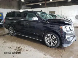 2021 Ford Expedition Max Platinum with VIN 1FMJK1MT1MEA84830, listed as a Copart auction lot 56530065 with 48,330 mi miles and Salvage title. Bid and sale history available at DreamBid. Image 4.