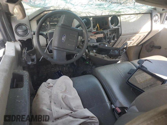 2008 Ford F-350 XL with VIN 1FTWW31R58ED87991, listed as a Copart auction lot 51704105 with 210,981 mi miles and Salvage Title. Bid and sale history available at DreamBid. Image 8.