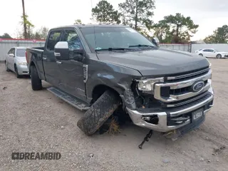 2020 Ford Super Duty F-250 SRW XL with VIN 1FT7W2BT0LED57167, listed as a IAAI auction lot 41233813 with 62,407 mi miles. Bid and sale history available at carsss.com. Image 1.