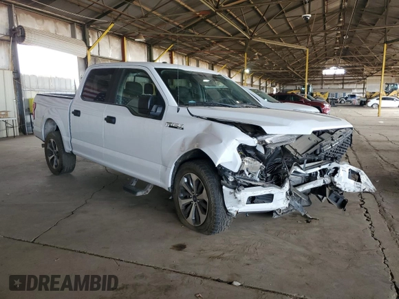 2019 Ford F-150 XL with VIN 1FTEW1EP1KKD58344, listed as a Copart auction lot 52981865 with 54,133 mi miles and Clean title. Bid and sale history available at DreamBid. Image 4.