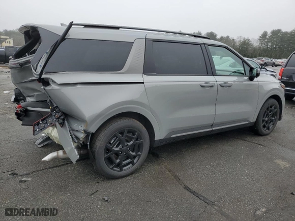 2025 Kia Carnival Hybrid SX Prestige with VIN KNDNE5KA3S6049641, listed as a Copart auction lot 47745175 with 319 mi miles and Salvage Title. Bid and sale history available at carsss.com. Image 3.