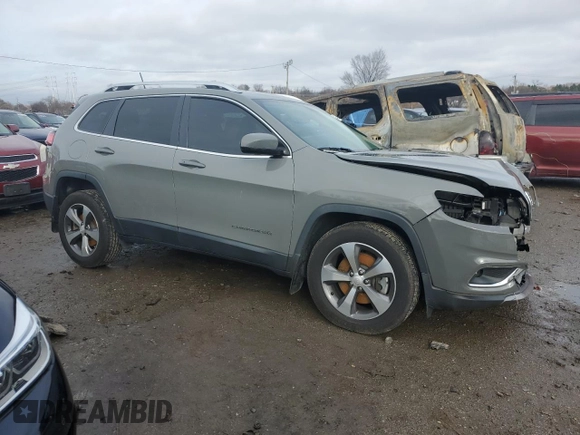 2019 Jeep Cherokee Limited with VIN 1C4PJMDX9KD442071, listed as a Copart auction lot 84853384 with 53,315 mi miles and Salvage Title. Bid and sale history available at carsss.com. Image 4.
