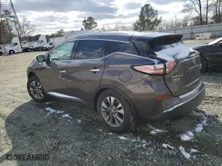 2015 Nissan Murano SL with VIN 5N1AZ2MG8FN234889, listed as a Copart auction lot 46158075 with 55,020 mi miles and Salvage Title. Bid and sale history available at carsss.com. Image 2.