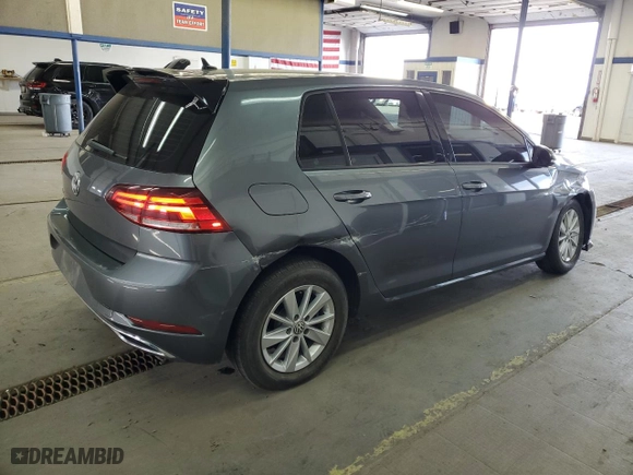 2019 Volkswagen Golf S with VIN 3VWG57AU6KM012922, listed as a Copart auction lot 49144175 with 72,467 mi miles and Salvage Title. Bid and sale history available at carsss.com. Image 3.
