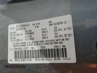 2006 Dodge 1500 SLT z VIN 1D7HA18226J112237, wystawiony jako Copart lot #56991675 z przebiegiem 199 305 mil mil oraz Szkoda całkowita • Salvage title. Historia ofert i sprzedaży dostępna na DreamBid. Obrazek 13.