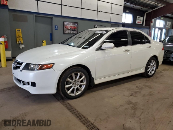 2007 Acura TSX Navi with VIN JH4CL96987C016503, listed as a Copart auction lot 50882395 with 255,171 mi miles and Salvage Title. Bid and sale history available at carsss.com. Image 1.