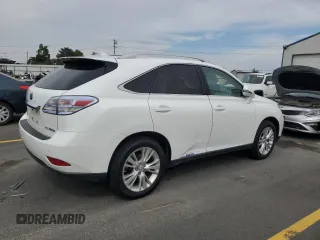 2010 Lexus RX 450h with VIN JTJBC1BA9A2404669, listed as a Copart auction lot 60705955 with 139,210 mi miles and Salvage title. Bid and sale history available at DreamBid. Image 3.