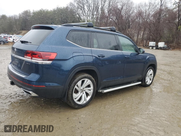 2023 Volkswagen Atlas SE with VIN 1V2KR2CA2PC502692, listed as a Copart auction lot 50461735 with 157,069 mi miles and Clean title. Bid and sale history available at DreamBid. Image 3.