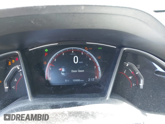 2019 Honda Civic Sport with VIN 2HGFC2F89KH569861, listed as a IAAI auction lot 41985114 with 104,880 mi miles and . Bid and sale history available at DreamBid. Image 7.