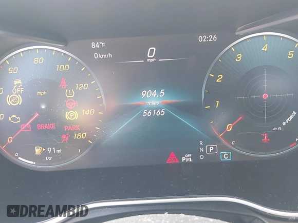 2020 Mercedes-Benz C 300 with VIN W1KWF8DBXLR601604, listed as a IAAI auction lot 42030386 with 56,165 mi miles and . Bid and sale history available at DreamBid. Image 16.