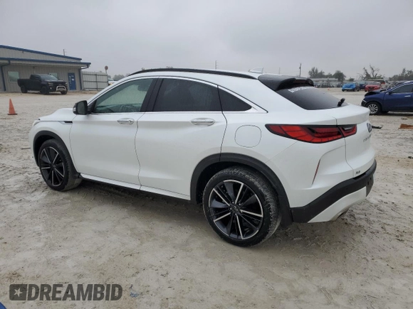 2023 Infiniti QX55 Essential z VIN 3PCAJ5KR6PF116065, wystawiony jako Copart lot #89245465 z przebiegiem 12 613 mil mil oraz Szkoda całkowita • Salvage title. Historia ofert i sprzedaży dostępna na DreamBid. Obrazek 2.