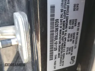 2009 Pontiac G8 z VIN 6G2ER57769L191129, wystawiony jako Copart lot #52135025 z przebiegiem 74 581 mil mil oraz Nie do naprawy • Non repairable. Historia ofert i sprzedaży dostępna na DreamBid. Obrazek 15.
